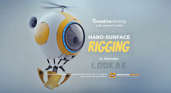 Blender教程-三维机器人绑定动画制作 Blender Market – Hard Surface Rigging In Blender-精品资源站