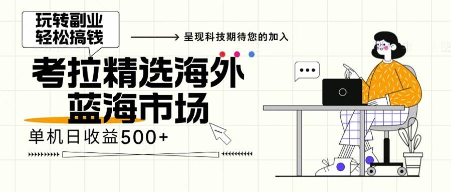 （13191期）海外全新空白市场，小白也可轻松上手，年底最后红利-精品资源站