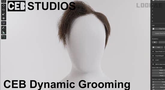Blender插件-动态修饰粒子毛发 Dynamic Grooming 0.67-精品资源站