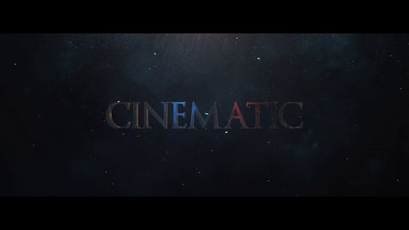 AE模板-三维金属质感文字标题电影游戏宣传介绍片头 Cinematic Trailer-精品资源站