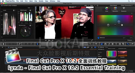 FCPX 10.2 全面训练教程 Lynda – Final Cut Pro X 10.2 Essential Training-精品资源站