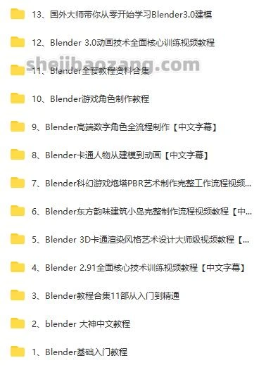 Blender教程合集-从入门到精通共180GB