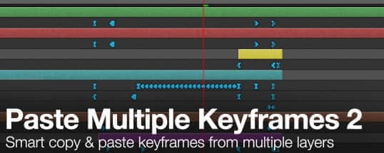 AE脚本：多图层关键帧拷贝复制脚本+使用教程 Paste Multiple Keyframes 2-精品资源站