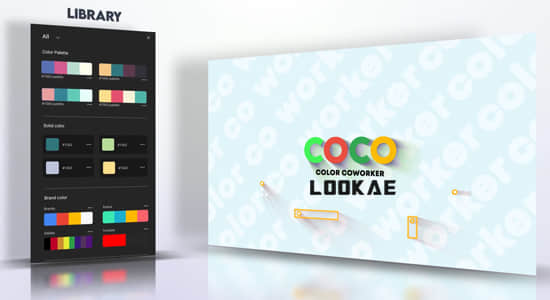 AE脚本-高级调色板配色表应用工具 Coco Color CoWorker 1.3.2+使用教程-精品资源站