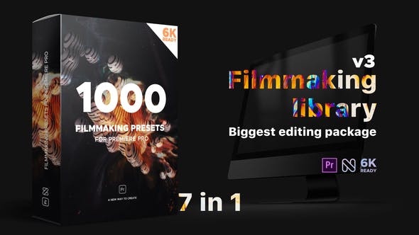 PR模板预设-1000种文字标题转场片头调色视觉特效包 Premiere Effects Pack v3+使用教程-精品资源站