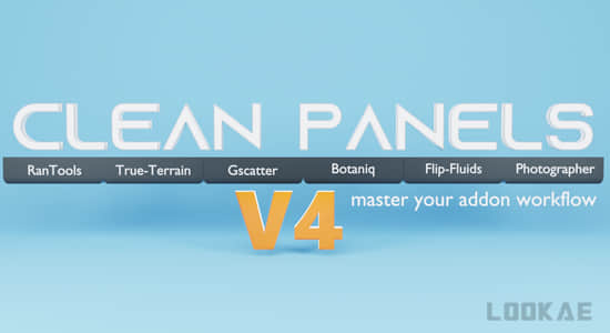 Blender插件-工作流程界面管理工具 Clean Panels V5.0.2-精品资源站
