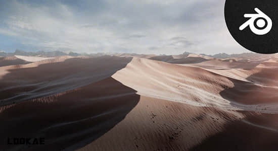 Blender教程-制作三维真实沙漠环境场景 Master 3D Environments in Blender Vol. 1 – Desert-精品资源站
