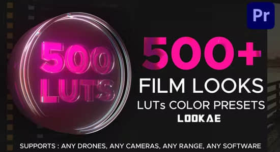 PR模板-500种视频调色预设+LUT独立文件 LUTs Color Presets for Premiere Pro-精品资源站