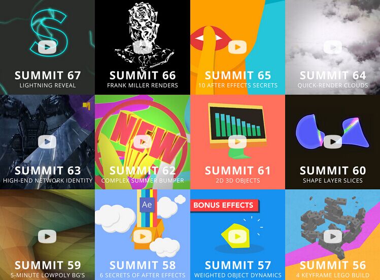 更新77-78集：Mt. Mograph ：AE+C4D 高级MG运动图形动画教程大合集