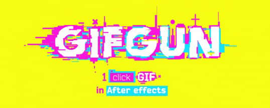 AE脚本：快速输出GIF动图格式插件脚本 Aescaripts GifGun 1.5.1 Win/Mac-精品资源站