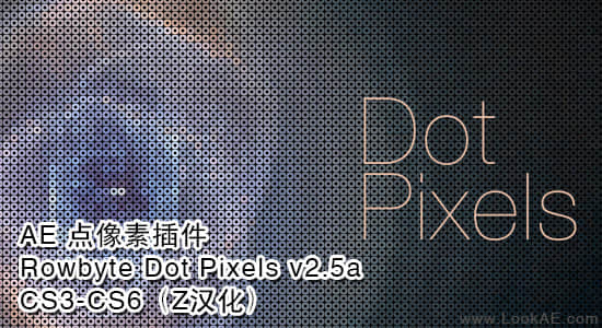 AE点像素插件：Rowbyte Dot Pixels v2.5a for CS3-CS6（Z汉化）-精品资源站