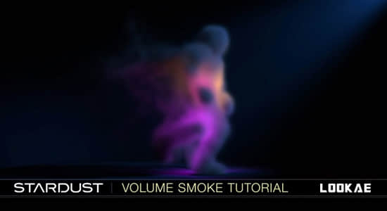 AE教程-使用Stardust粒子插件创建和渲染三维体积烟雾特效 Stardust Volume Smoke Tutorial 中文字幕-精品资源站