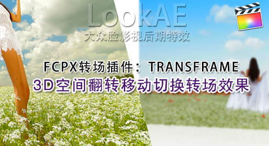 FCPX 转场插件-37组3D空间翻转移动切换转场效果 PFS – TRANSFRAME-精品资源站
