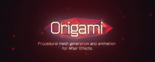 AE脚本：快速创建MG折纸网格动画脚本 Aescripts Origamit v1.2 + 使用教程-精品资源站