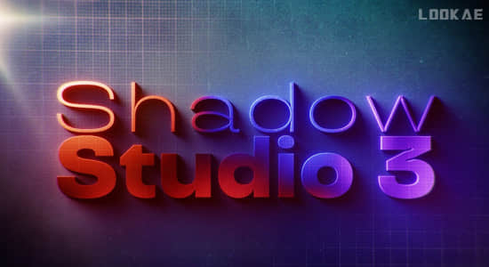 中文汉化版-高级华丽真实阴影拖尾投影AE插件 Shadow Studio 3 v1.0.5 Win/Mac-精品资源站