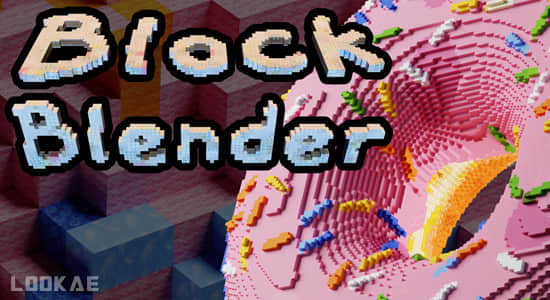 Blender插件-三维方块体积像素化效果 BlockBlender V1.4.1+使用教程-精品资源站