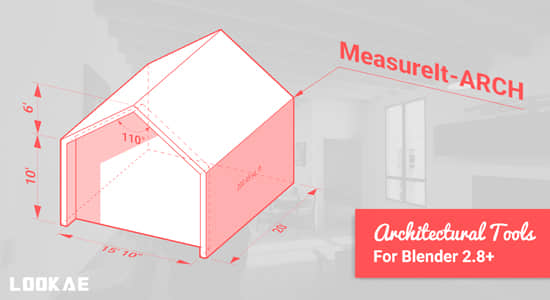 Blender插件-尺寸数据测量标注工具 MeasureIt ARCH V0.5.0-精品资源站
