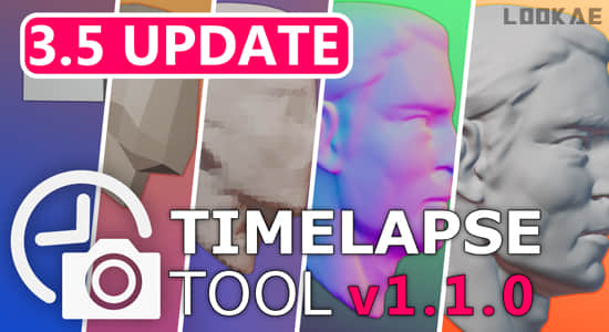 Blender插件-模型操作变化延时记录工具 Timelapse Tool V1.1.1-精品资源站