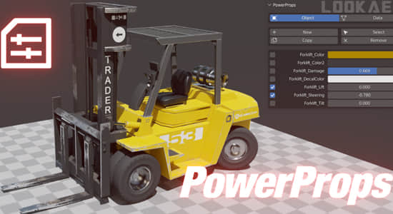 Blender插件-智能操作模型动画属性控制 PowerProps v0.3.1-精品资源站