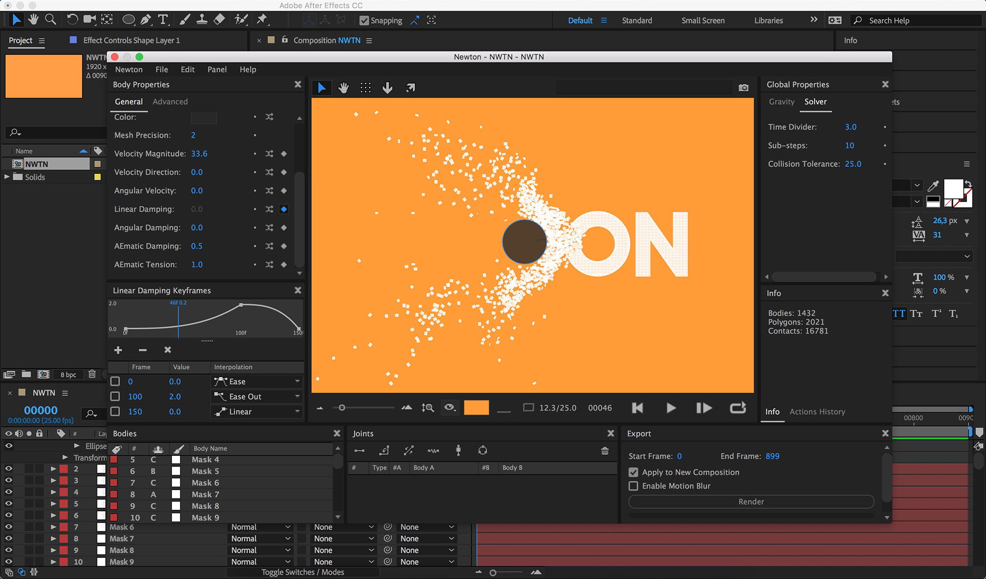 AE插件-牛顿动力学插件 Newton 3.4 Win/Mac + 使用教程 (MG动画制作好伴侣)-LookAE.com AE插件-牛顿动力学插件 Newton 3.4 Win/Mac + 使用教程 (MG动画制作好伴侣)