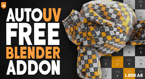 Blender插件-自动展UV工具 AutoUV V1.0.1-精品资源站