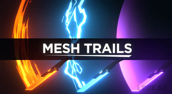 二维动画卡通光效路径拖尾Blender插件 Mesh Trails V1.3.3 + 预设包-精品资源站