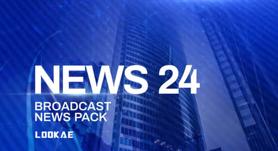 AE模板-新闻频道电视栏目包装动画 News Channel Pack-精品资源站