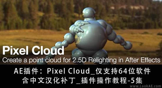 AE插件-三维合成控制处理插件 Pixel Clou v1.0（64Bit)(附汉化补丁+操作教程）-精品资源站