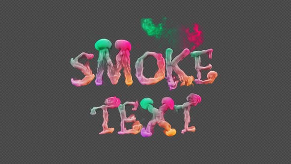 AE模板-烟雾消散汇聚文字标题特效动画 Smoke Text Typography-精品资源站