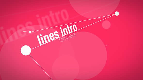 Apple Motion 5 模板：三维空间点线链接文字图像介绍展示动画 Lines Intro-精品资源站