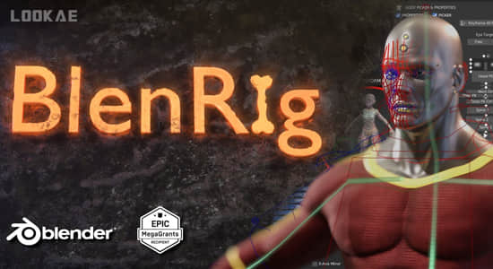 Blender插件-三维立体人物角色绑定工具 BlenRig 6 V2.1.0+使用教程-精品资源站