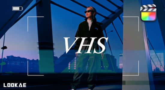 FCPX插件-12组老录像带故障干扰转场过渡预设 VHS Transitions-精品资源站