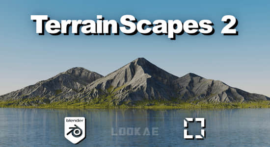 Blender插件-天空地形山水自然环境生成器 TerrainScapes V2.0-精品资源站