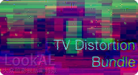 中文汉化AE/PR插件-画面故障干扰RGB色彩分离损坏特效 TV Distortion Bundle V2.6.0 Win-精品资源站