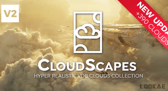 395种真实白云云朵VDB模型Blender预设 Cloudscapes V2-精品资源站
