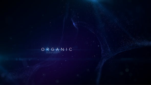 AE模板-唯美大气抽象粒子动画背景文字标题开场片头展示 Organic Titles-精品资源站
