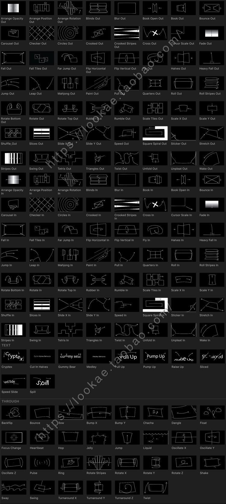 FCPX插件：160种图形动画动作预设效果 mBehavior 第1季 + 使用教程