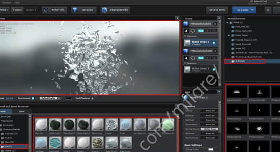 AE Element 3D 173种材质包及163种水花模型包 (Mac/Win)-精品资源站