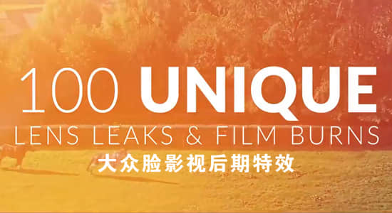 4K视频素材-100个镜头泄漏炫光闪烁叠加合成动画素材 Lens Leak Pack Pro-精品资源站