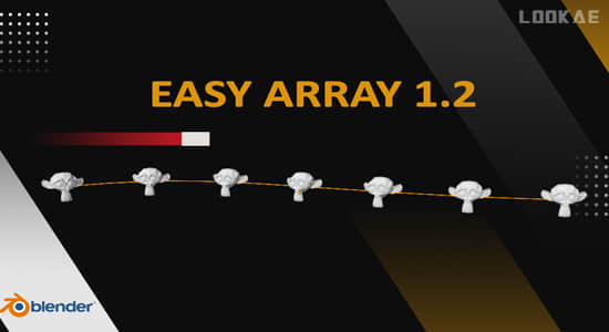 Blender插件-快速制作物体阵列分布效果 Easy Array v1.2.0-精品资源站