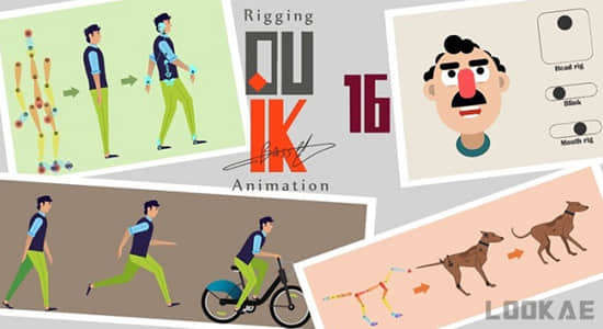 AE教程-学习使用Duik脚本制作MG人物角色绑定动画(英文字幕)  Rigging a Character with Duik Bassel in AE-精品资源站
