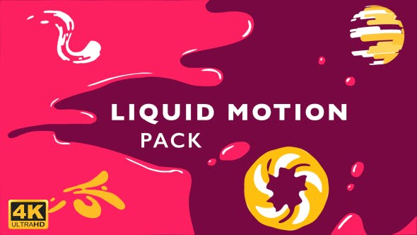 4K视频素材-110个丝滑Q弹液体流体MG图形动画素材包 Liquid Motion-精品资源站