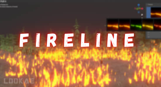 快速轻松生成火焰特效Blender插件 Fire Line V1.0-精品资源站