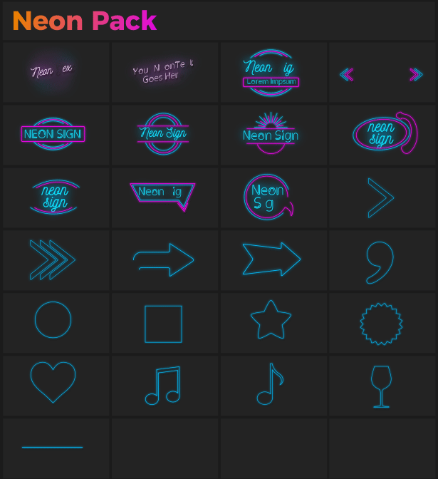 AE模板-860个时尚文字标题排版设计转场背景气泡图形元素动画V18