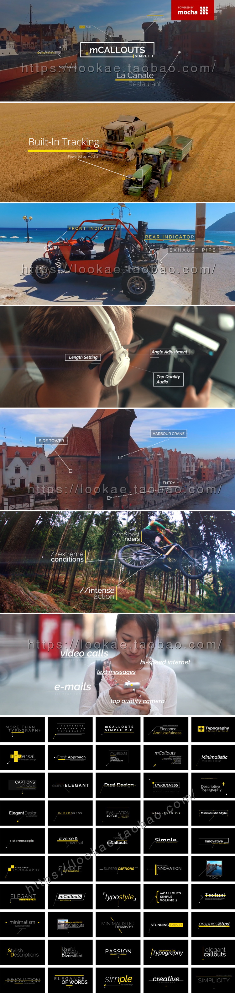 FCPX插件:50种自动跟踪线条呼出文字介绍动画 mCallouts Simple 2 + 使用教程-LookAE.com FCPX插件:50种自动跟踪线条呼出文字介绍动画 mCallouts Simple 2 + 使用教程