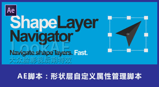 AE脚本：形状层自定义属性管理脚本 AEscripts bq_Shape Layer Navigator+使用教程-精品资源站