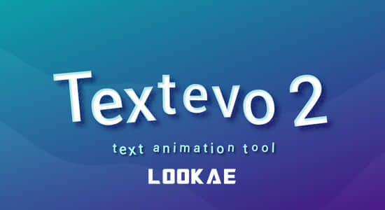 AE脚本-文字标题缓入缓出弹跳延迟动画效果 TextEvo v2.0.0-精品资源站