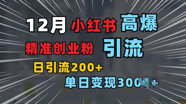 小红书一张图片“引爆”创业粉，单日+200+精准创业粉 可筛选付费意识创业粉【揭秘】-精品资源站