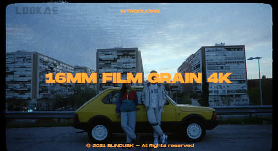 22个16毫米电影胶片噪点颗粒4K视频素材 16mm Film Grain-精品资源站