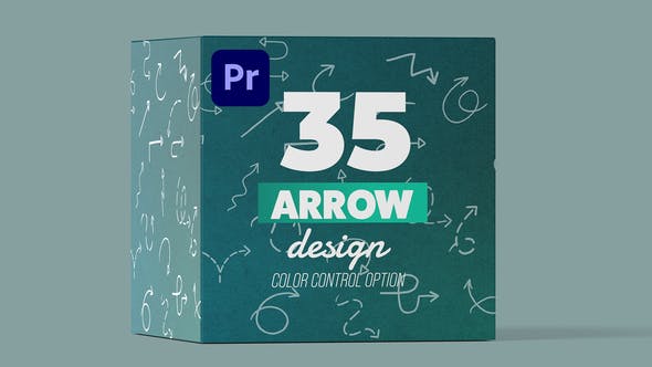 PR模板-35个线条箭头生成动画元素 Arrow Pack for Premiere-精品资源站